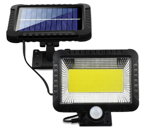 Proiector cu incarcare Solara 100 LED COB 100W si Senzor de miscare